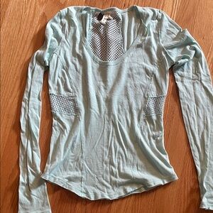 Free people Light Blue Long Sleeve top